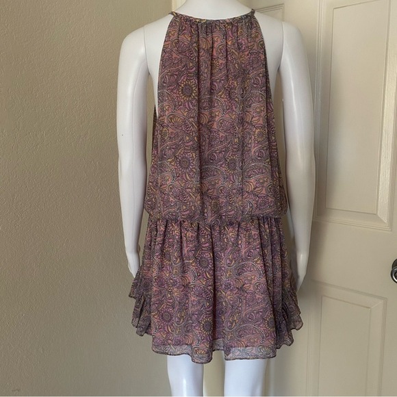 Ramy Brook Pink Paisley Print Knee-Length Dress Sleeveless  Mini Dres S - Picture 7 of 15
